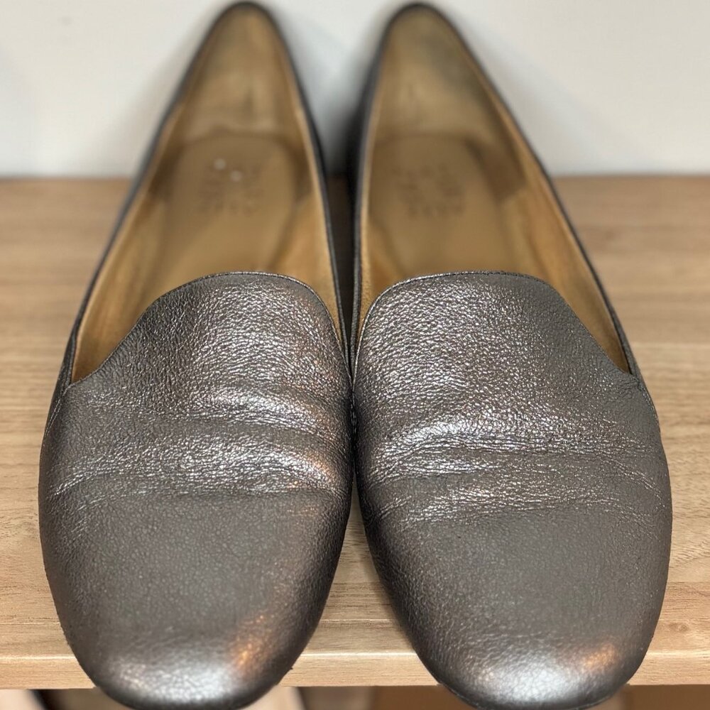 Naturalizer Emiline Pewter Loafers Women’s Size 10 Slip-On Flats